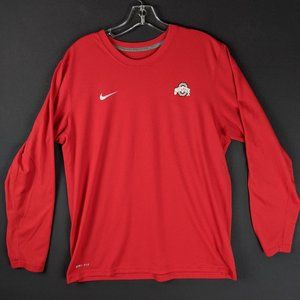 Ohio State Shirt Women Medium Buckeye University Athleisure College Top Nike Tee